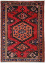 Persisk matta Bakhtiari 115x160 handknuten ullmatta