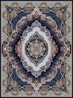 Negin 5057 Mörkblå Wilton matta