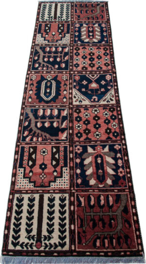 Persisk matta Bakhtiari 73x245 handknuten matta