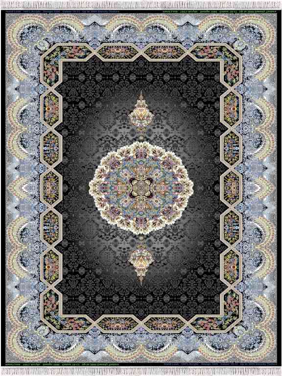 Delsa Mörkblå Persisk Wilton matta marinblå