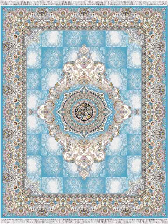 Niloofar Blå Persisk Wilton matta turkos