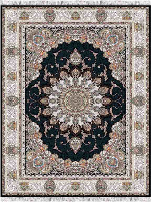 Roya Mörkblå Persisk Wilton marinblå matta